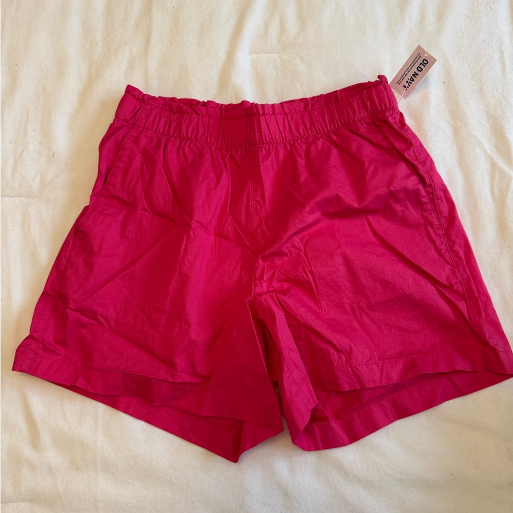 Old Navy Pink High Waist Shorts Lightweight Elastic Fit